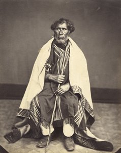 King of Tairoa, ca. 1860 (albumtrykk)